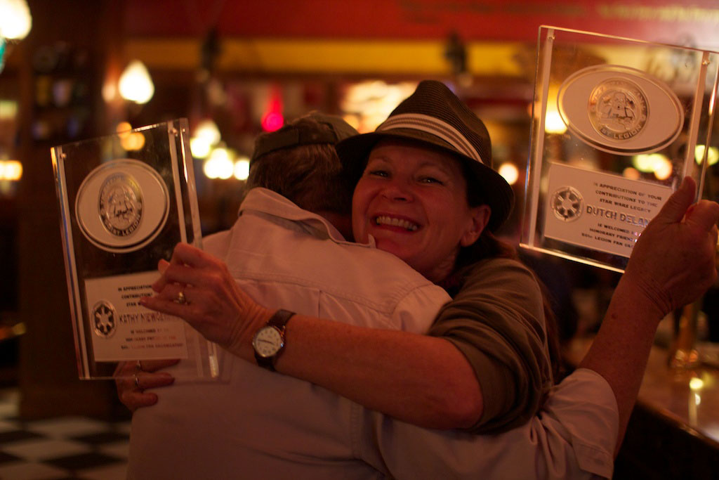 Kathy Niewoehner being honored