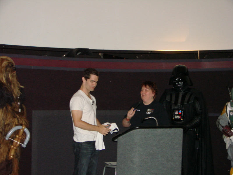 Sam Witwer being honored